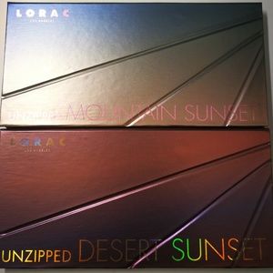 LORAC desert sunset & mountain sunset palettes